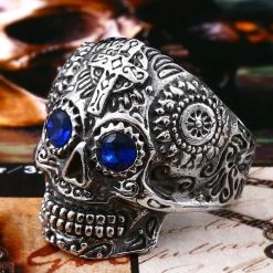 Cradle Of Goth Kapala Skull Ring RINGS