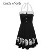 Cradle Of Goth Moon Backless Dress