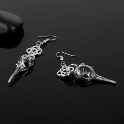 Cradle Of Goth Crow Skull Earrings 7 Cradle Of Goth Crow Skull Earrings