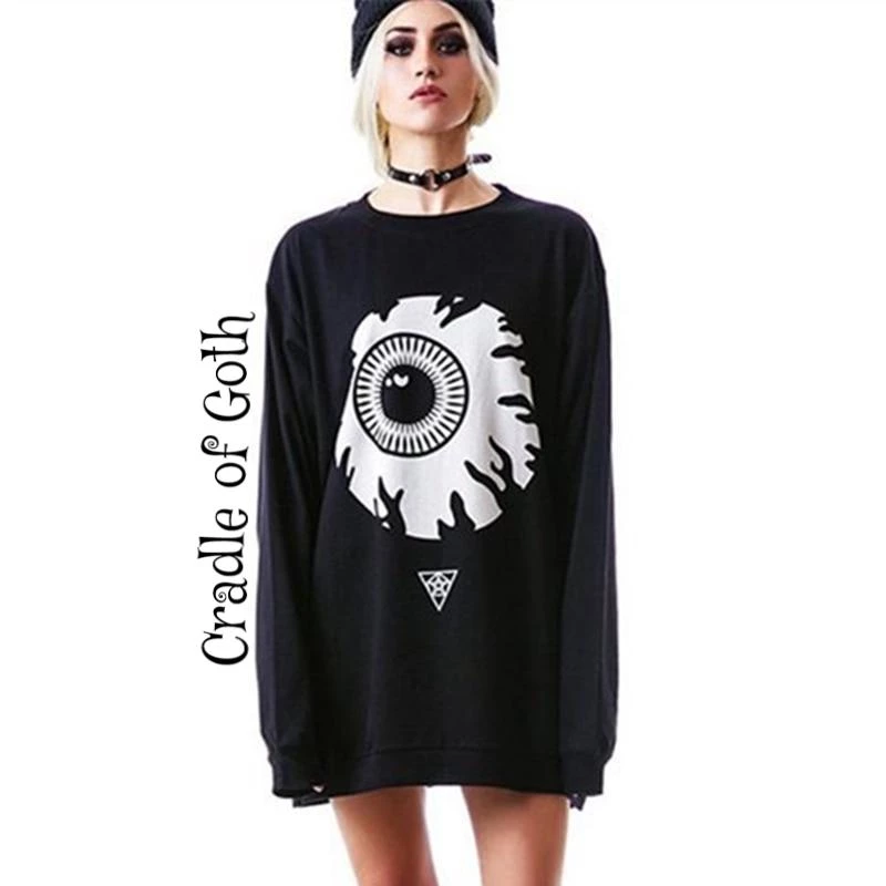 Cradle Of Goth Staring Death Eye Oversized Sweater 1 Cradle Of Goth Staring Death Eye Oversized Sweater