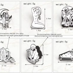 Cradle Of Goth PINS Deadly Embrace Pin 6 Cradle Of Goth PINS Deadly Embrace Pin