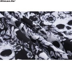 Cradle Of Goth Sleeveless Skulls & Roses Dress