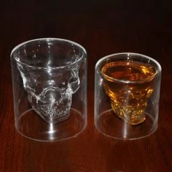 Cradle Of Goth DRINKWARE Transparent Skull Glass