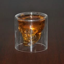 Cradle Of Goth DRINKWARE Transparent Skull Glass