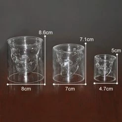 Cradle Of Goth DRINKWARE Transparent Skull Glass