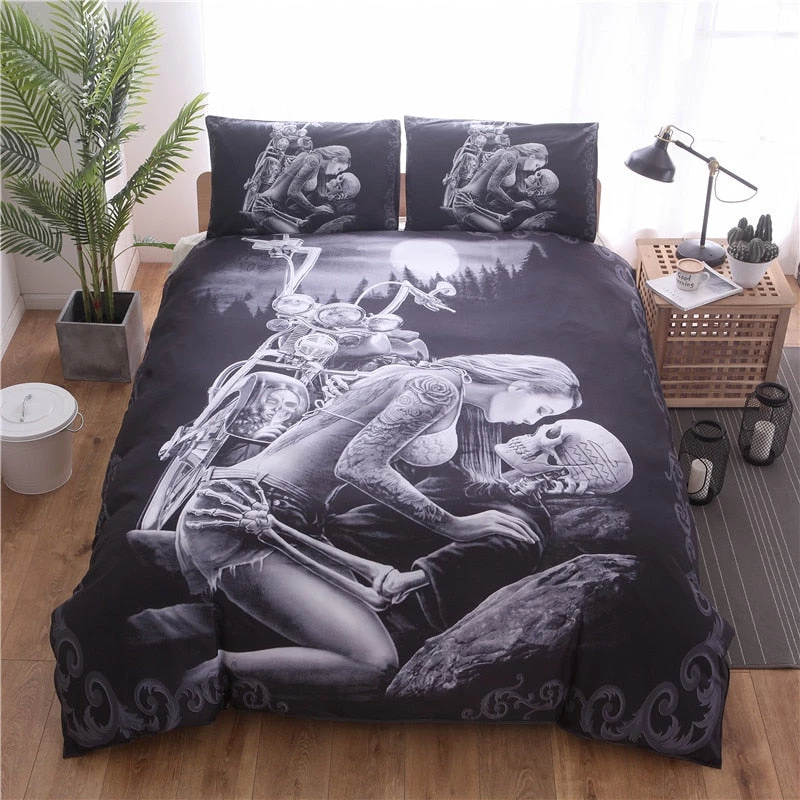 Cradle Of Goth BEDROOM Death's Kiss Sheets 1 Cradle Of Goth BEDROOM Death's Kiss Sheets