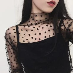 Cradle Of Goth Transparent Stars Top