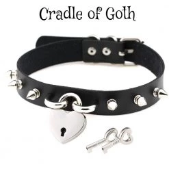 Cradle Of Goth Spiked Love Choker