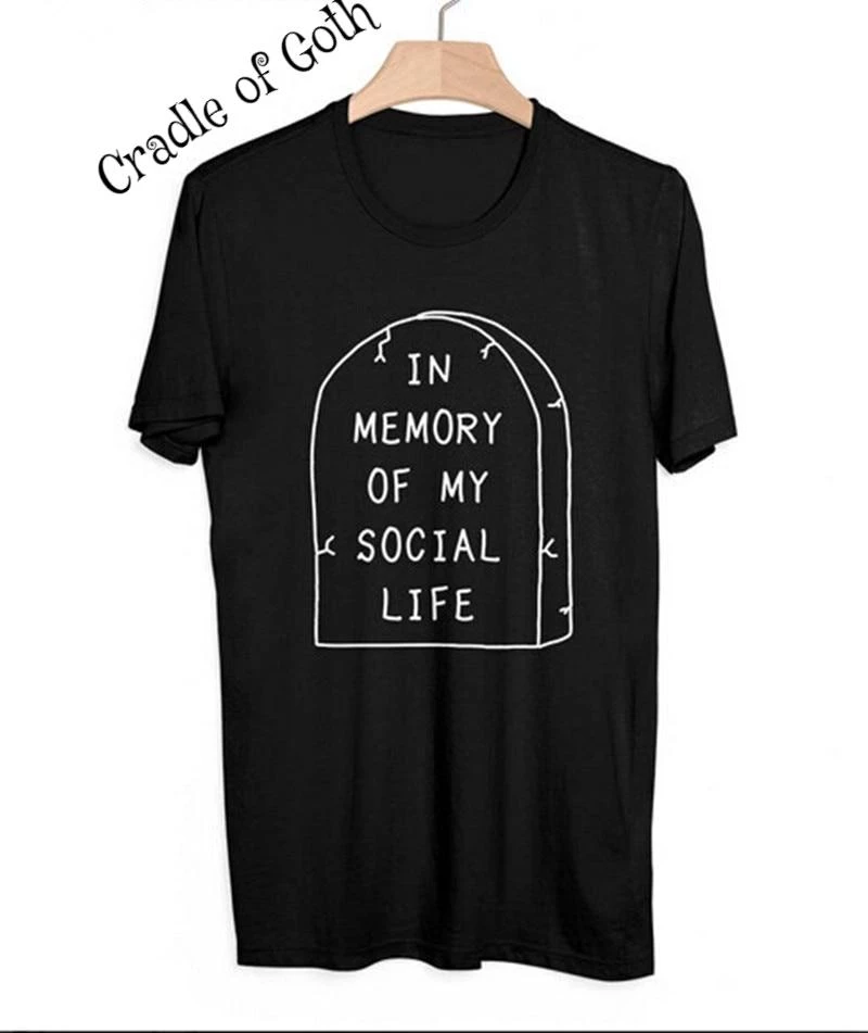 Cradle Of Goth In Memory Of My Social Life T-Shirt SHIRTS 1 Cradle Of Goth In Memory Of My Social Life T-Shirt SHIRTS