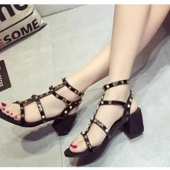 Cradle Of Goth Summer Goth Sandals (Vegan Leather) SHOES