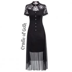 Cradle Of Goth Elegant Temptress Dress DRESSES