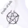 Cradle Of Goth Barbed Pentagram Earrings