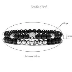 Cradle Of Goth BRACELETS Death Charm Bracelet