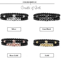 Cradle Of Goth BRACELETS Death Charm Bracelet