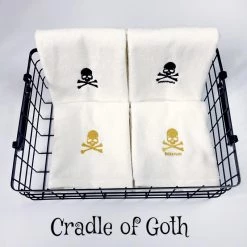 Cradle Of Goth Skull Towel