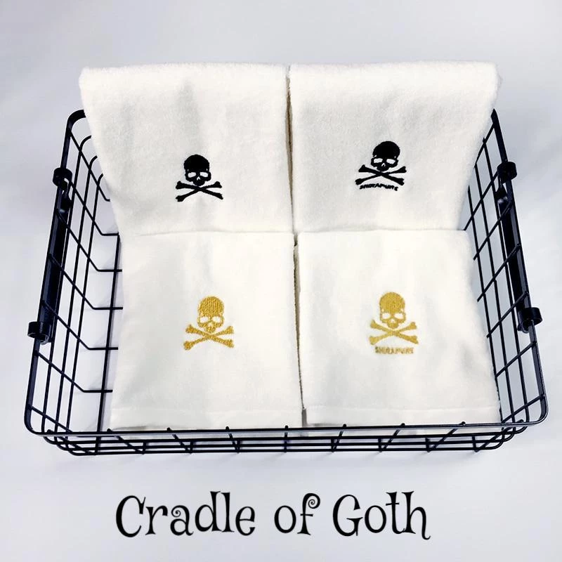 Cradle Of Goth Skull Towel 2 Cradle Of Goth Skull Towel