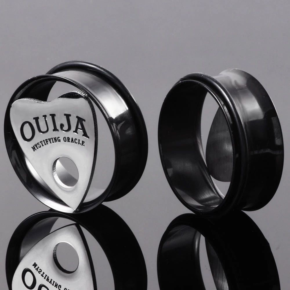 Cradle Of Goth Ouija Plugs (10mm-30mm) 2 Cradle Of Goth Ouija Plugs (10mm-30mm)