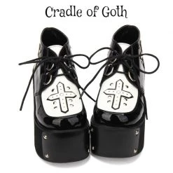 Cradle Of Goth SHOES Priestess' Secret (Vegan Boots)