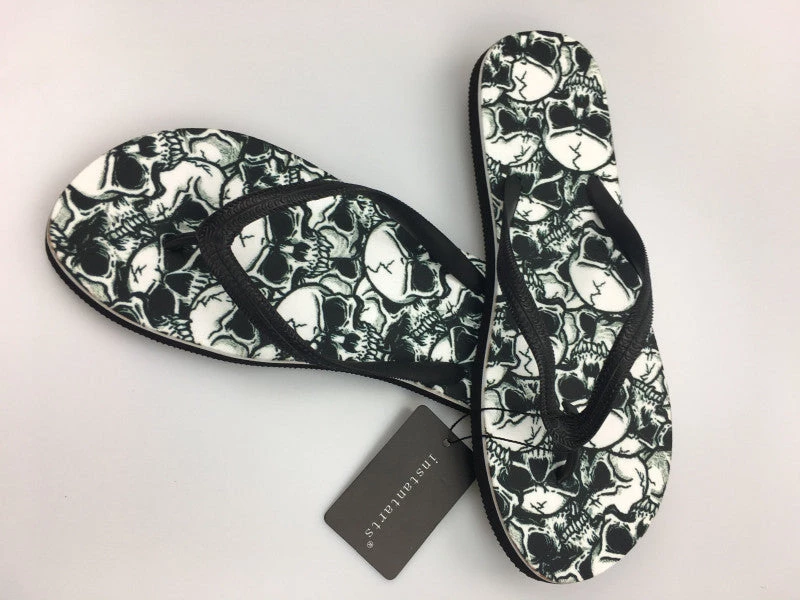Cradle Of Goth Skull Flip-flops SHOES 5 Cradle Of Goth Skull Flip-flops SHOES
