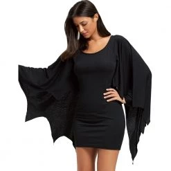 Cradle Of Goth Bat Wings Dress DRESSES