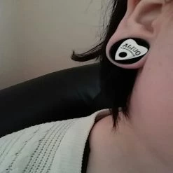 Cradle Of Goth Ouija Plugs (10mm-30mm) 14 Cradle Of Goth Ouija Plugs (10mm-30mm)