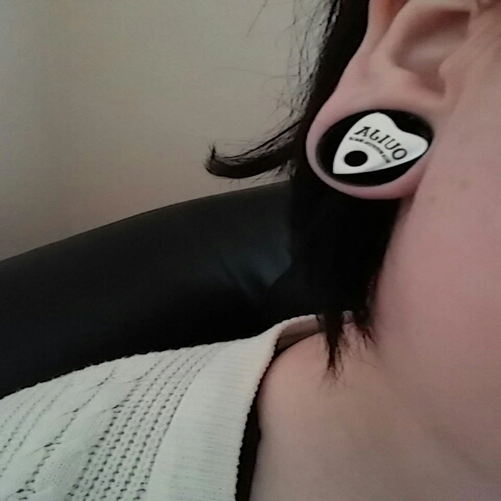 Cradle Of Goth Ouija Plugs (10mm-30mm) 5 Cradle Of Goth Ouija Plugs (10mm-30mm)