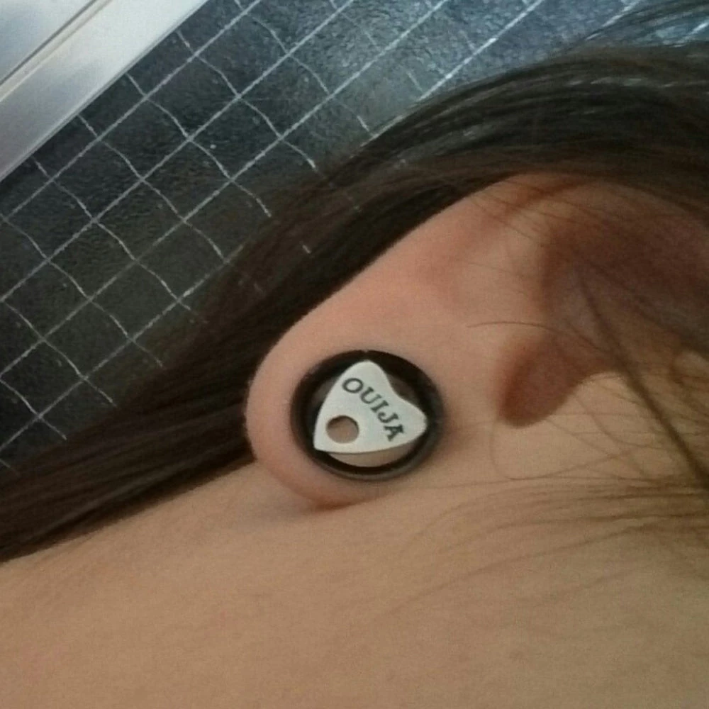 Cradle Of Goth Ouija Plugs (10mm-30mm) 10 Cradle Of Goth Ouija Plugs (10mm-30mm)