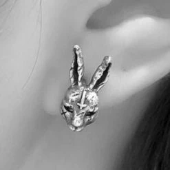 Cradle Of Goth Frank Earrings (925 Silver) 7 Cradle Of Goth Frank Earrings (925 Silver)