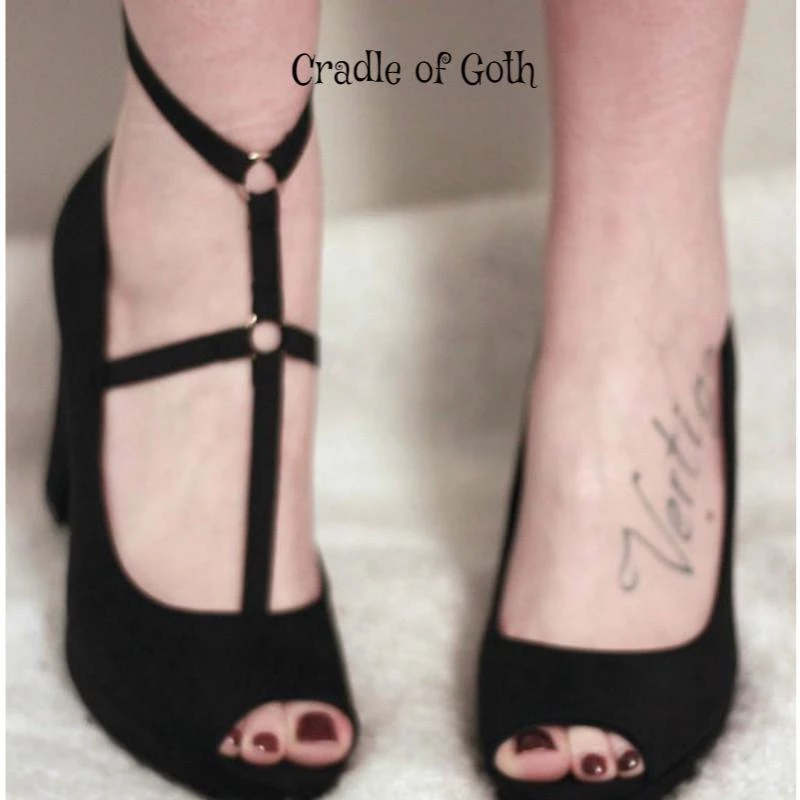 Cradle Of Goth Gothic Leg Strap LINGERIE 1 Cradle Of Goth Gothic Leg Strap LINGERIE