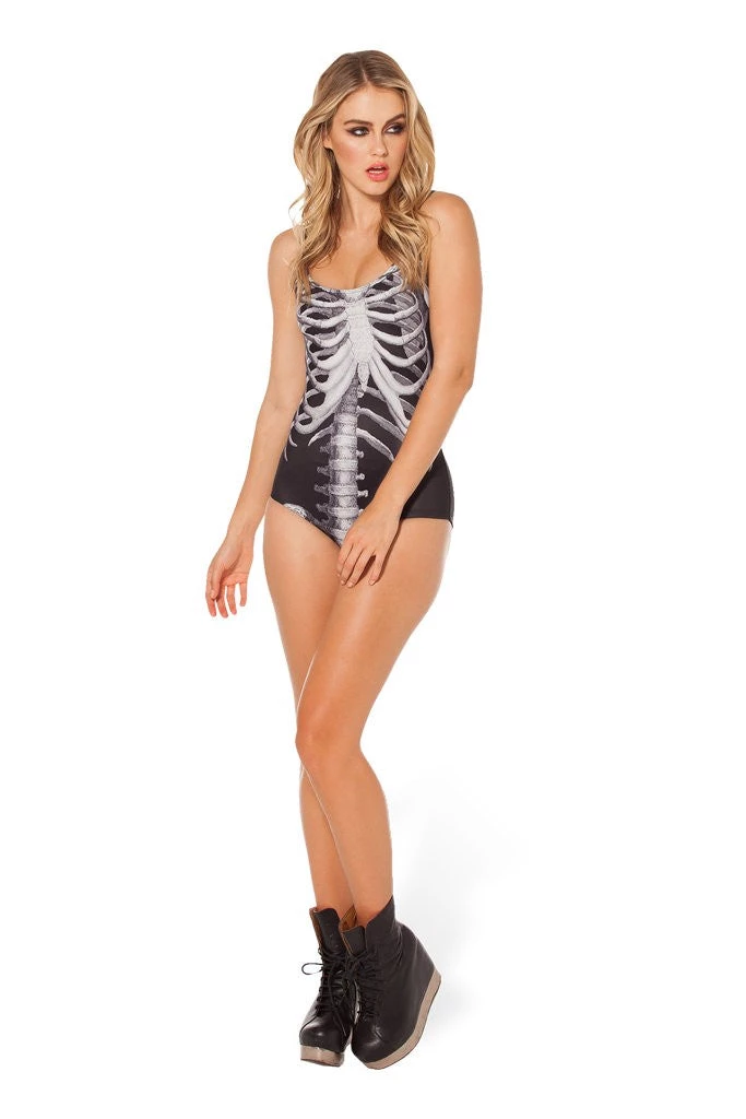 Cradle Of Goth GOTH SWIMWEAR Skeleton One-piece 11 Cradle Of Goth GOTH SWIMWEAR Skeleton One-piece