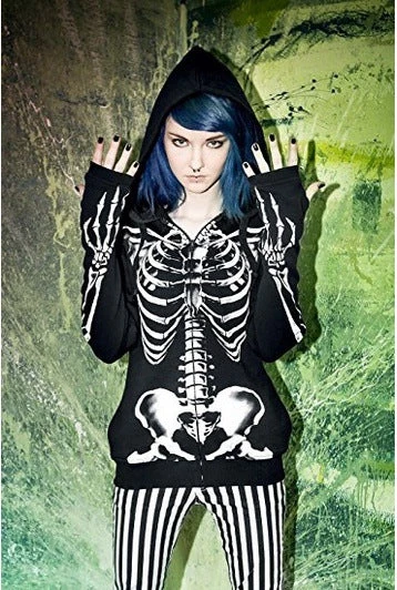 Cradle Of Goth Skeleton Hoodie (plus Size Available) 8 Cradle Of Goth Skeleton Hoodie (plus Size Available)