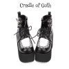 Cradle Of Goth Demonic Queen Platform Boots (Vegan Leather) SHOES