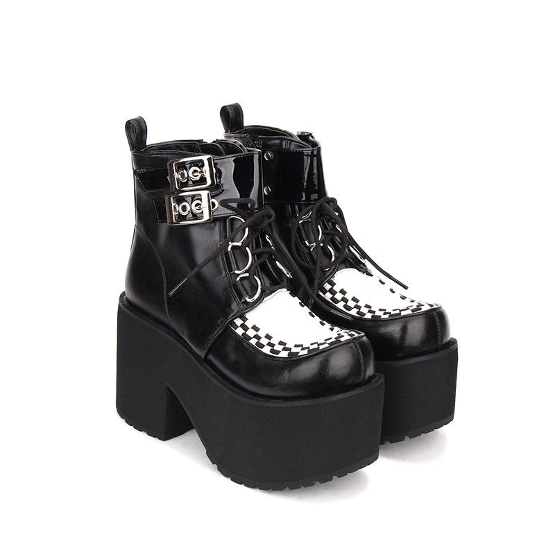 Cradle Of Goth Demonic Queen Platform Boots (Vegan Leather) SHOES 2 Cradle Of Goth Demonic Queen Platform Boots (Vegan Leather) SHOES