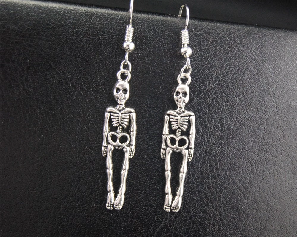 Cradle Of Goth Handmade Skeleton Earrings 1 Cradle Of Goth Handmade Skeleton Earrings