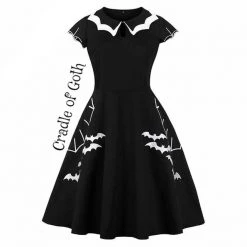 Cradle Of Goth Bats Dress (plus Size)