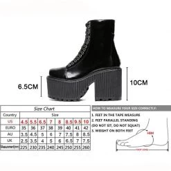 Cradle Of Goth SHOES Satan's Doll Boots (Vegan, Handmade)