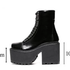 Cradle Of Goth SHOES Satan's Doll Boots (Vegan, Handmade)