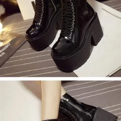 Cradle Of Goth SHOES Satan's Doll Boots (Vegan, Handmade)