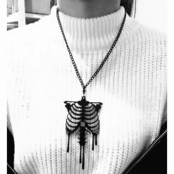 Cradle Of Goth Skeleton Necklace NECKLACES
