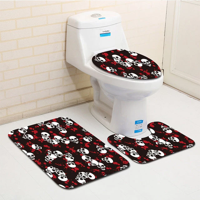 Cradle Of Goth Skull Bathroom Carpet (3 Pieces) 6 Cradle Of Goth Skull Bathroom Carpet (3 Pieces)