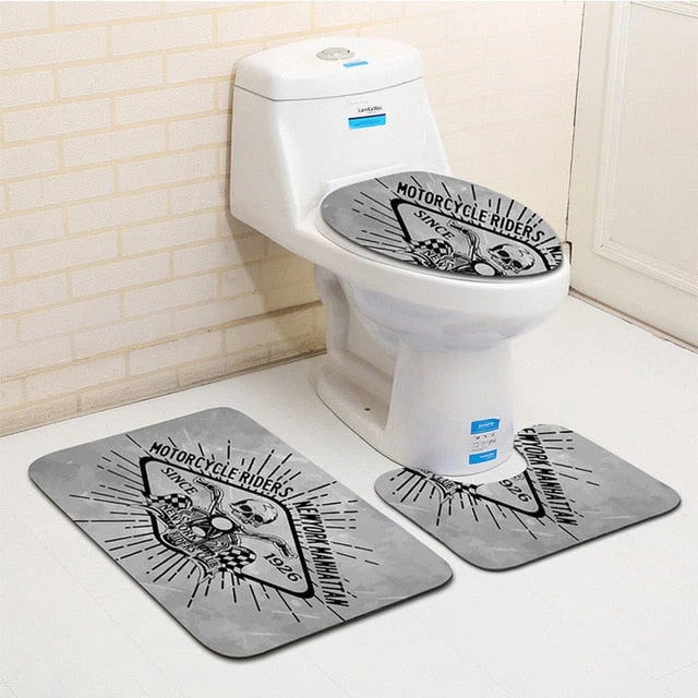Cradle Of Goth Skull Bathroom Carpet (3 Pieces) 4 Cradle Of Goth Skull Bathroom Carpet (3 Pieces)