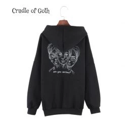 Cradle Of Goth HOODIES & SWEATERS Are You Serious? Goth Hoodie