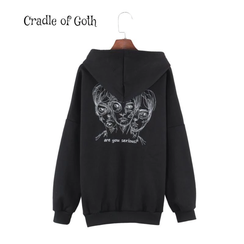 Cradle Of Goth HOODIES & SWEATERS Are You Serious? Goth Hoodie 1 Cradle Of Goth HOODIES & SWEATERS Are You Serious? Goth Hoodie