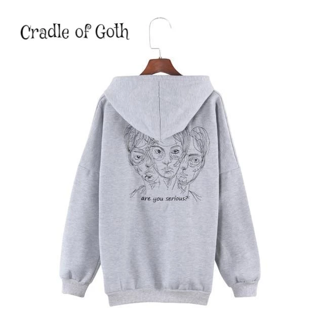 Cradle Of Goth HOODIES & SWEATERS Are You Serious? Goth Hoodie 2 Cradle Of Goth HOODIES & SWEATERS Are You Serious? Goth Hoodie