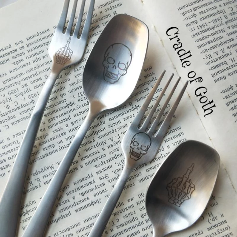Cradle Of Goth Deadly Cutlery Stainless Steel 1 Cradle Of Goth Deadly Cutlery Stainless Steel