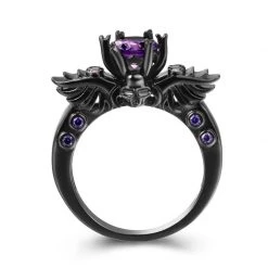Cradle Of Goth Purple Wings Of Darkness Ring RINGS