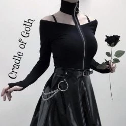 Cradle Of Goth Slashed Cardigan