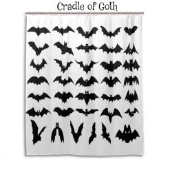 Cradle Of Goth Bat Army Shower Curtain BATH