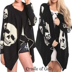Cradle Of Goth Gravely Cardigan (long Sleeve) SCARVES