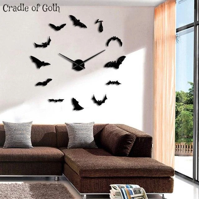 Cradle Of Goth The Flight Of The Bats Clock WALL DECOR 1 Cradle Of Goth The Flight Of The Bats Clock WALL DECOR